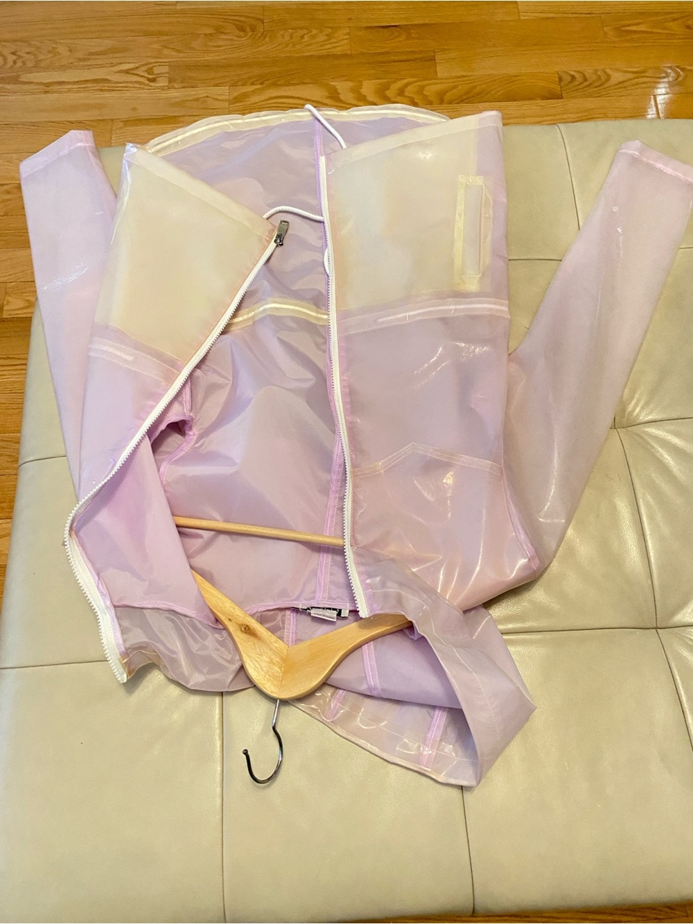 Molly Bracken Sheer Pastel Lavender Rain Jacket